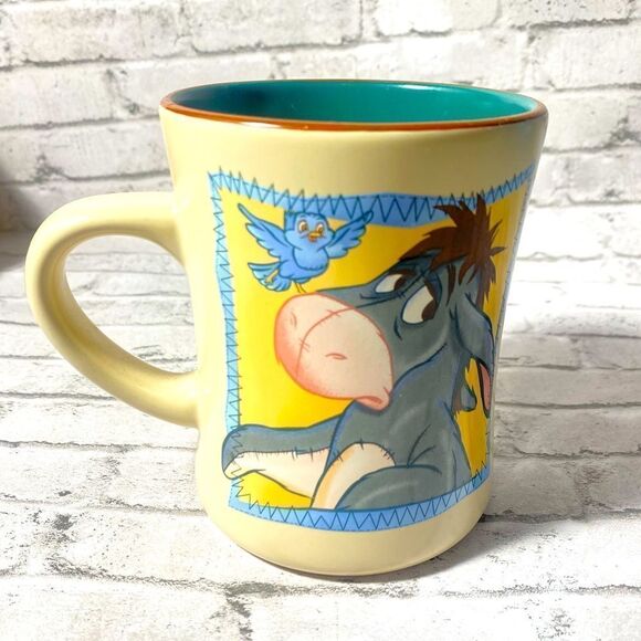 Disney Eeyore & Bluebird Mug Time For a Little Something 16 Oz Winnie The Pooh - Picture 2 of 6